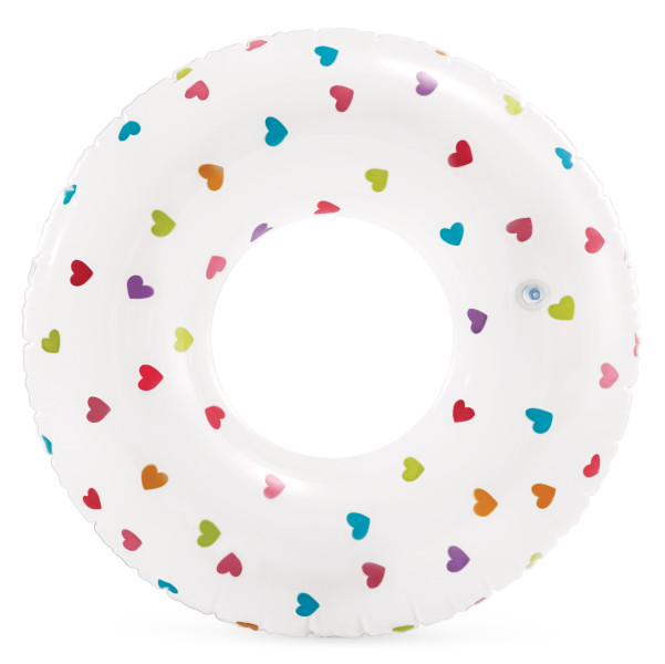 Koło dmuchane do pływania o średnicy 81 cm INTEX 59259 serca