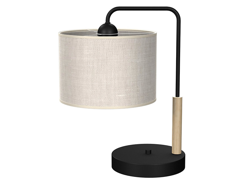Lampa stołowa Atlanta tkaninowa beżowa