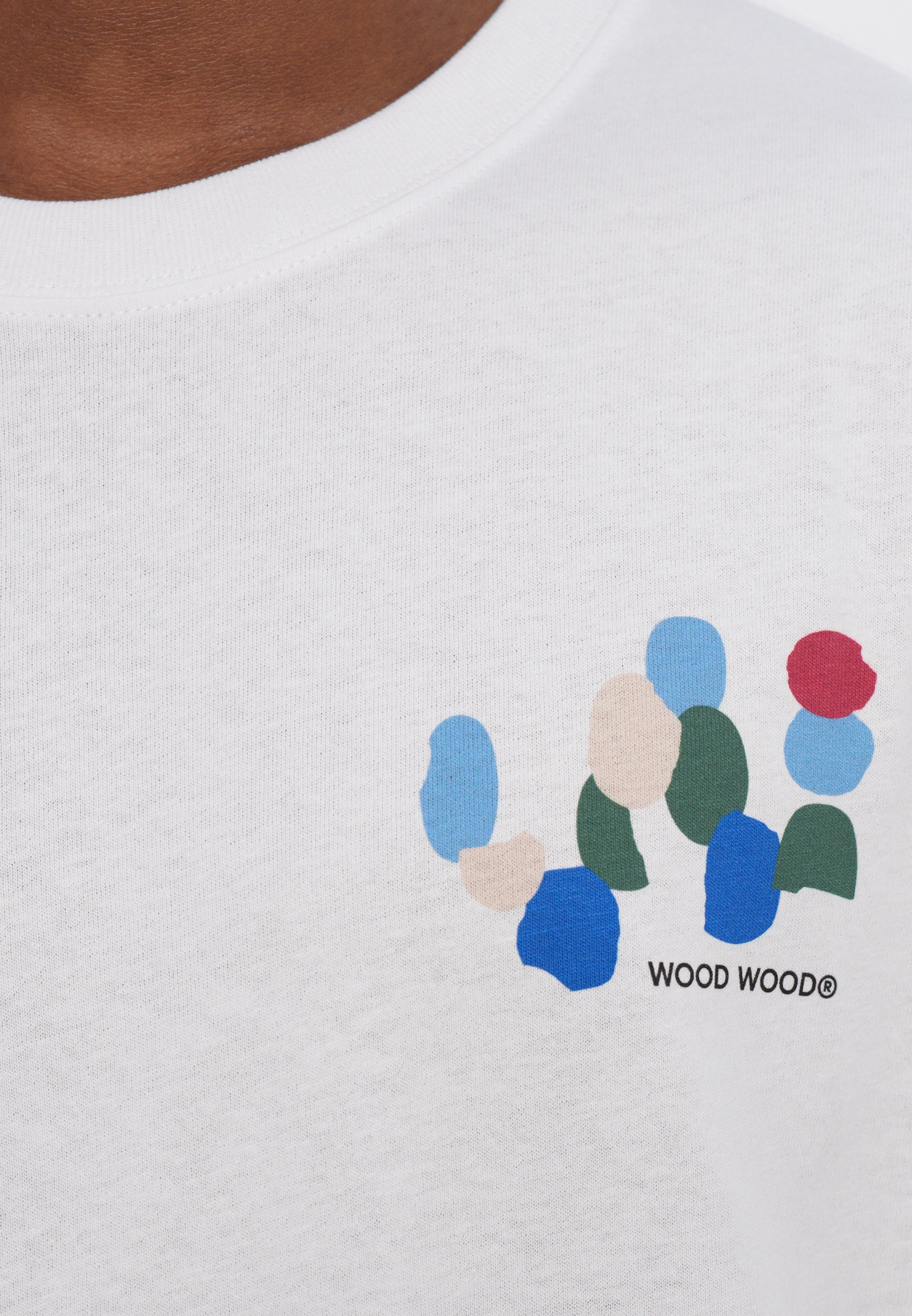 T-shirt imprimé WOOD WOOD BOBBY - blanc éclatant