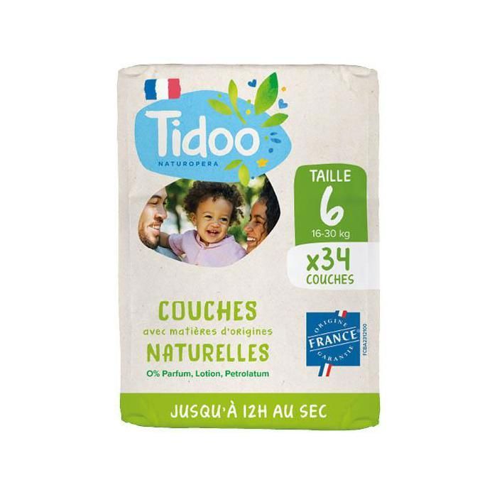 Tidoo Couche Écolabellisée Taille 6 (16-30kg)