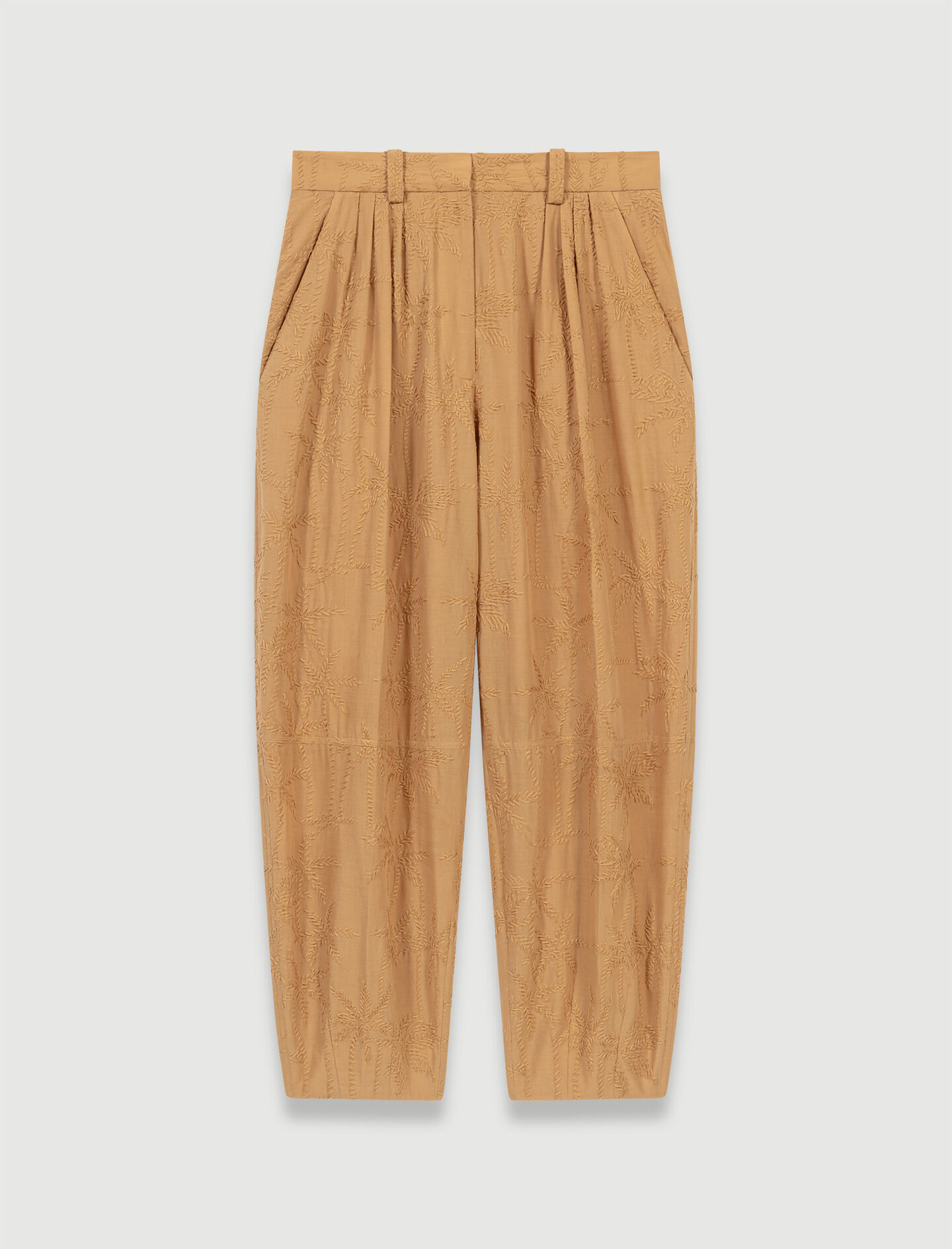 Pantaloni bej-morcov