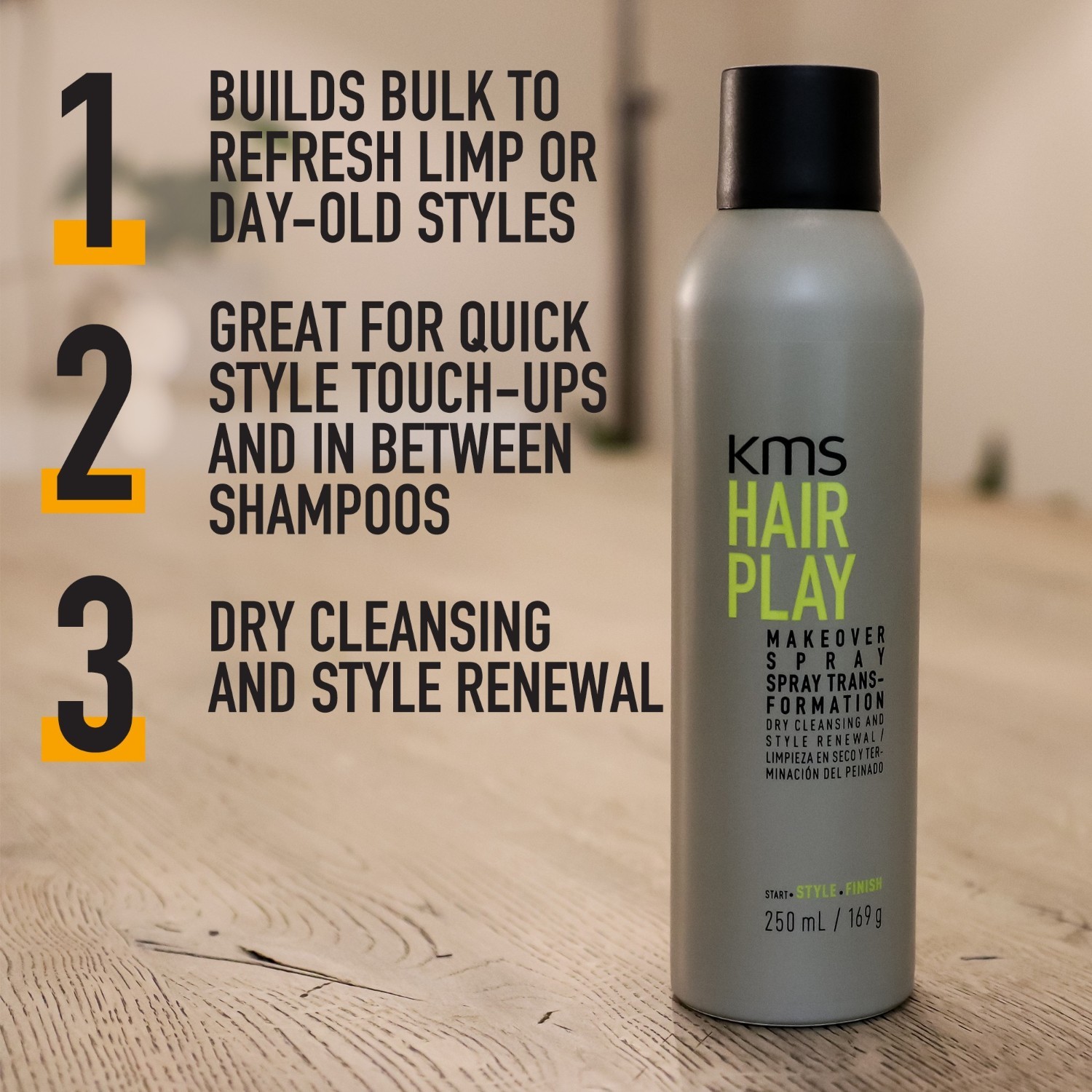KMS lak za kosu HAIRPLAY sprej za preoblikovanje kose - 250 ml
