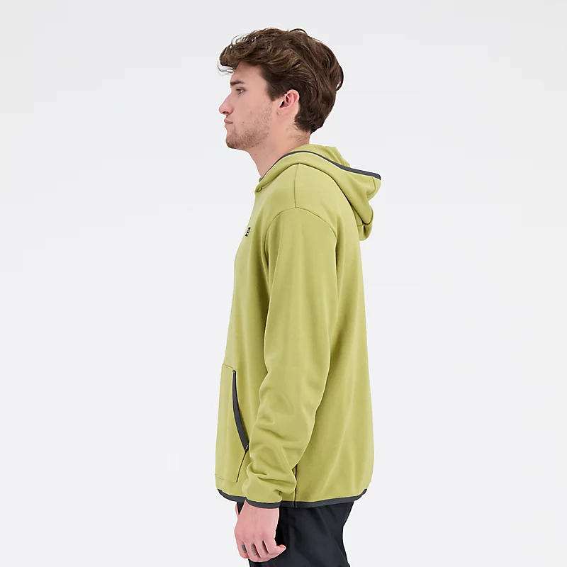 AT French Terry hoodies voor heren - Olijfolie