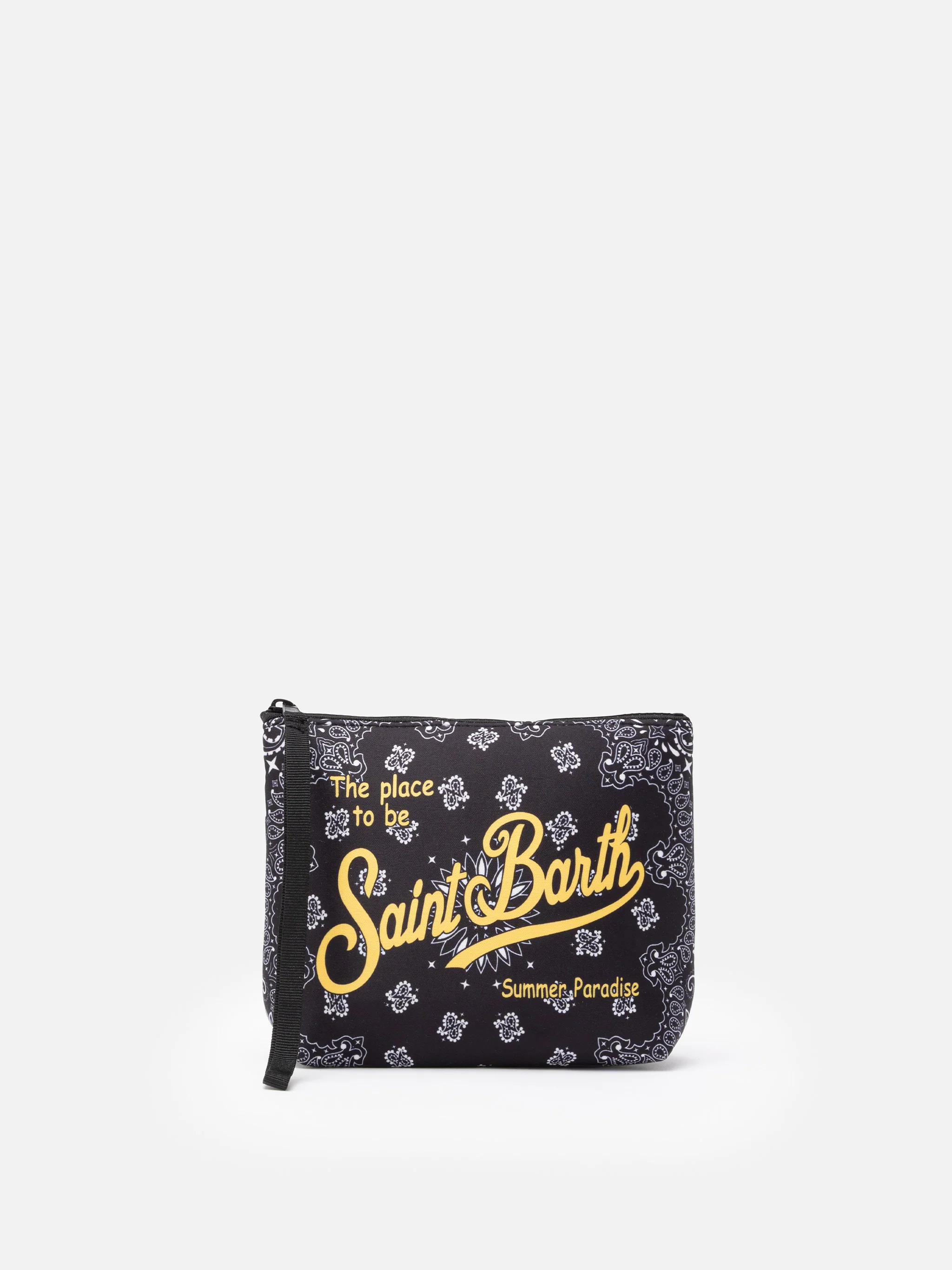 Aline scuba clutch tas met bandana-print