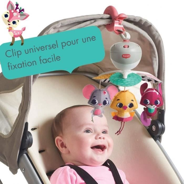 Móvil de viaje TINY LOVE 3 en 1, desde el nacimiento, Princesa