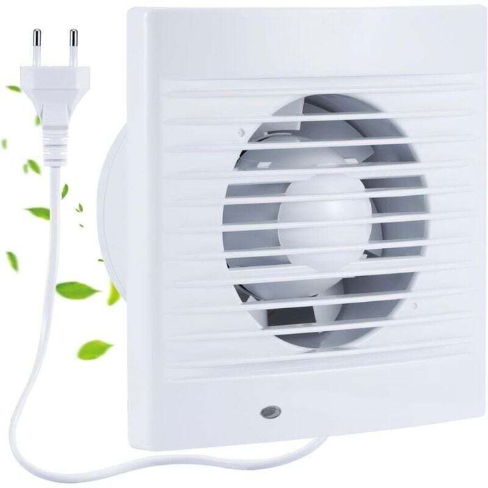Ventilateur extracteur d'air silencieux - MICHAEL NETWORK TECHNOLOGY - Valve anti-retour - Grille anti-moustique