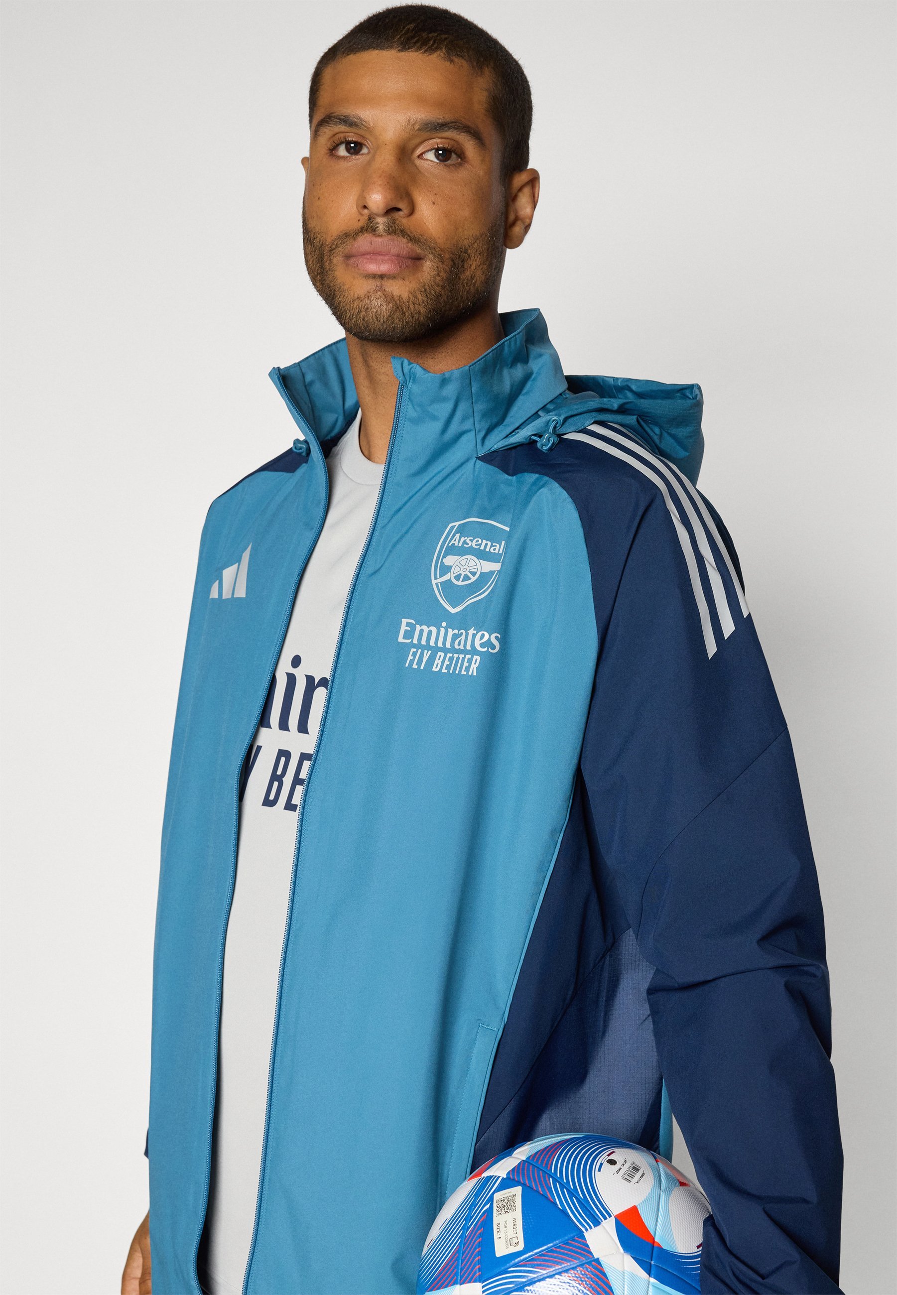 Veste adidas Performance Arsenal FC 25/26 Tiro 25 Compétition Tous Temps - Tenue du club - Blanc bleu