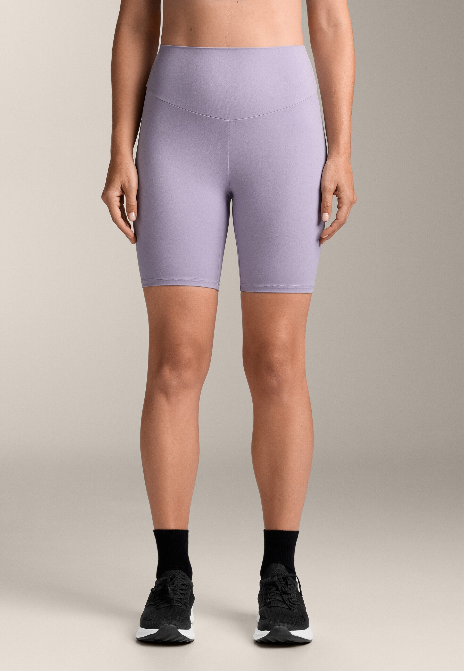 OYSHO COMFORTLUX KÕRGE VÕÕRGUGA 20cm BIKER - Sportlikud lühikesed püksid - roosakuldsed