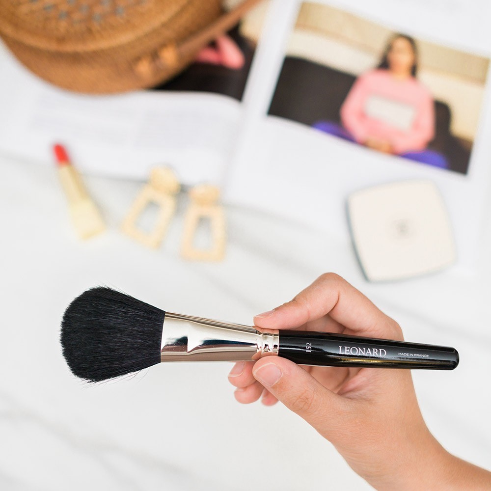 Leonard brushes Pinceau poudre plat bombé