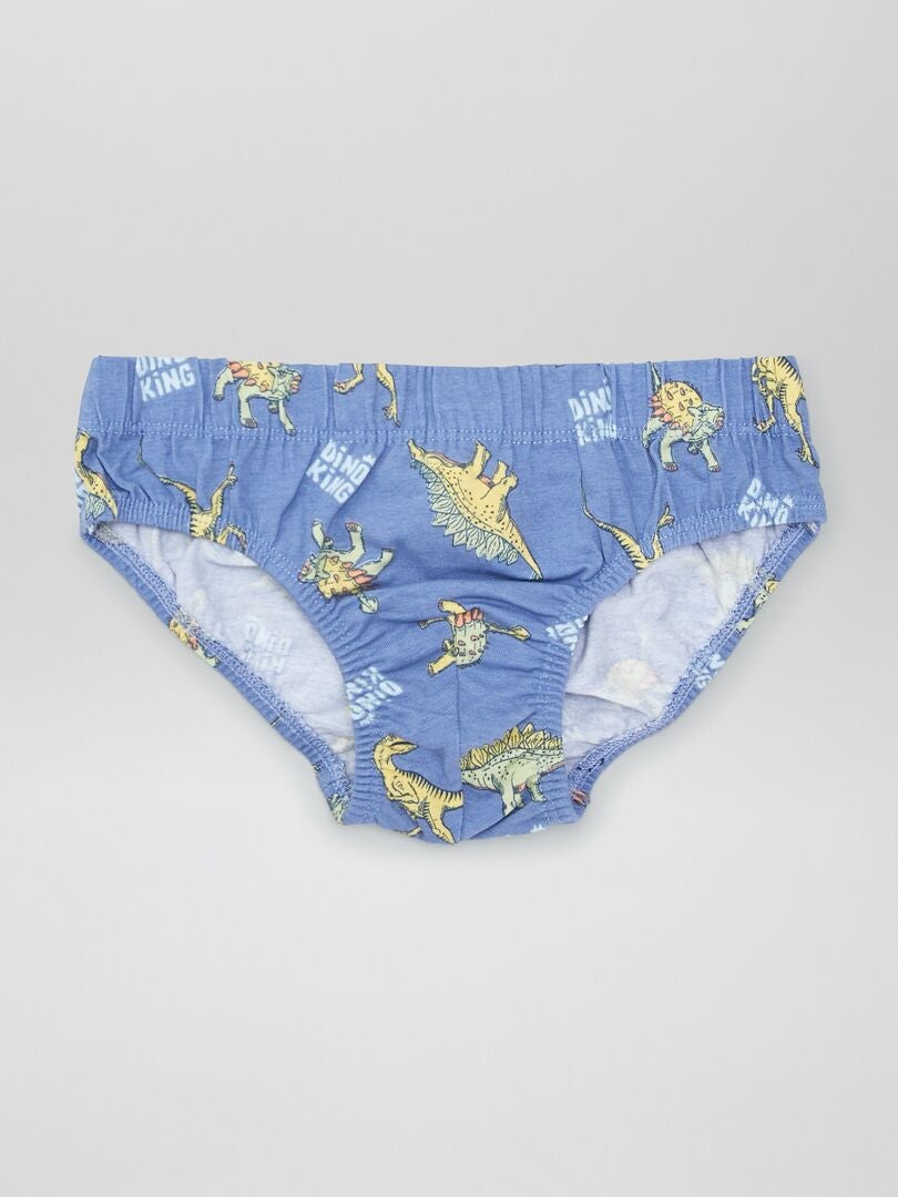 Conjunto de 7 cuecas estampadas - AZUL