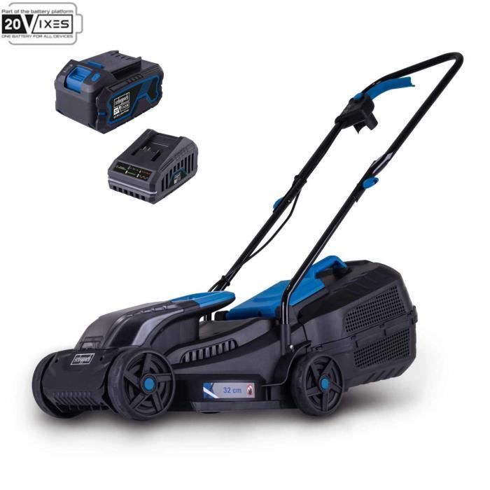 Akku-Rasenmäher BC-MP320-X SET L – 4-Ah-Akku + 2,4-Ah-Ladegerät – SCHEPPACH