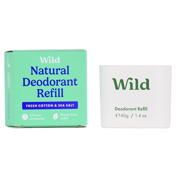 Náhradná náplň prírodného dezodorantu Wild Fresh Cotton & Sea Salt<br>40g