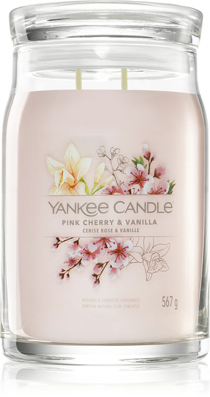 Vela aromática Yankee Candle Pink Cherry & Vanilla Signature