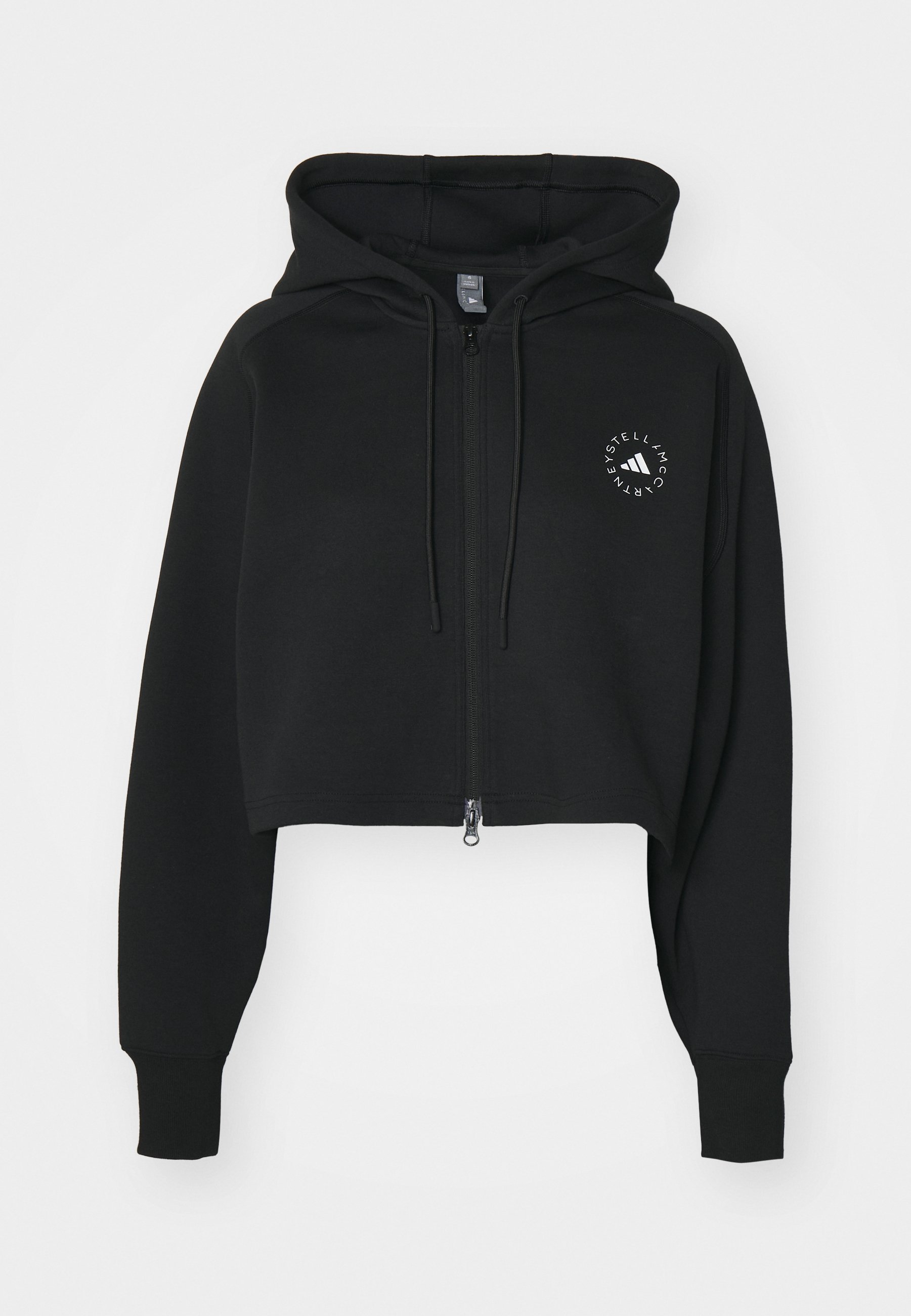 adidas by Stella McCartney HOODIE - Sweatshirt met rits - zwart
