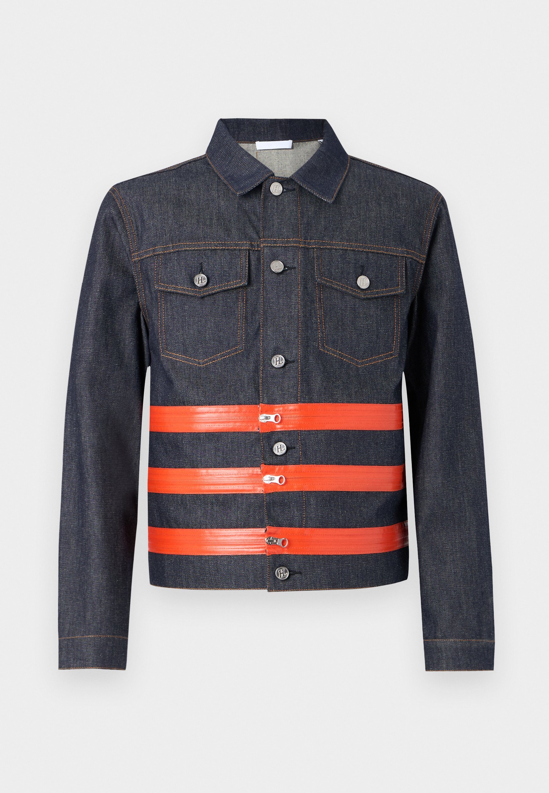 Helmut Lang ZIP TRUCKER - Denimjack - onbewerkt indigo