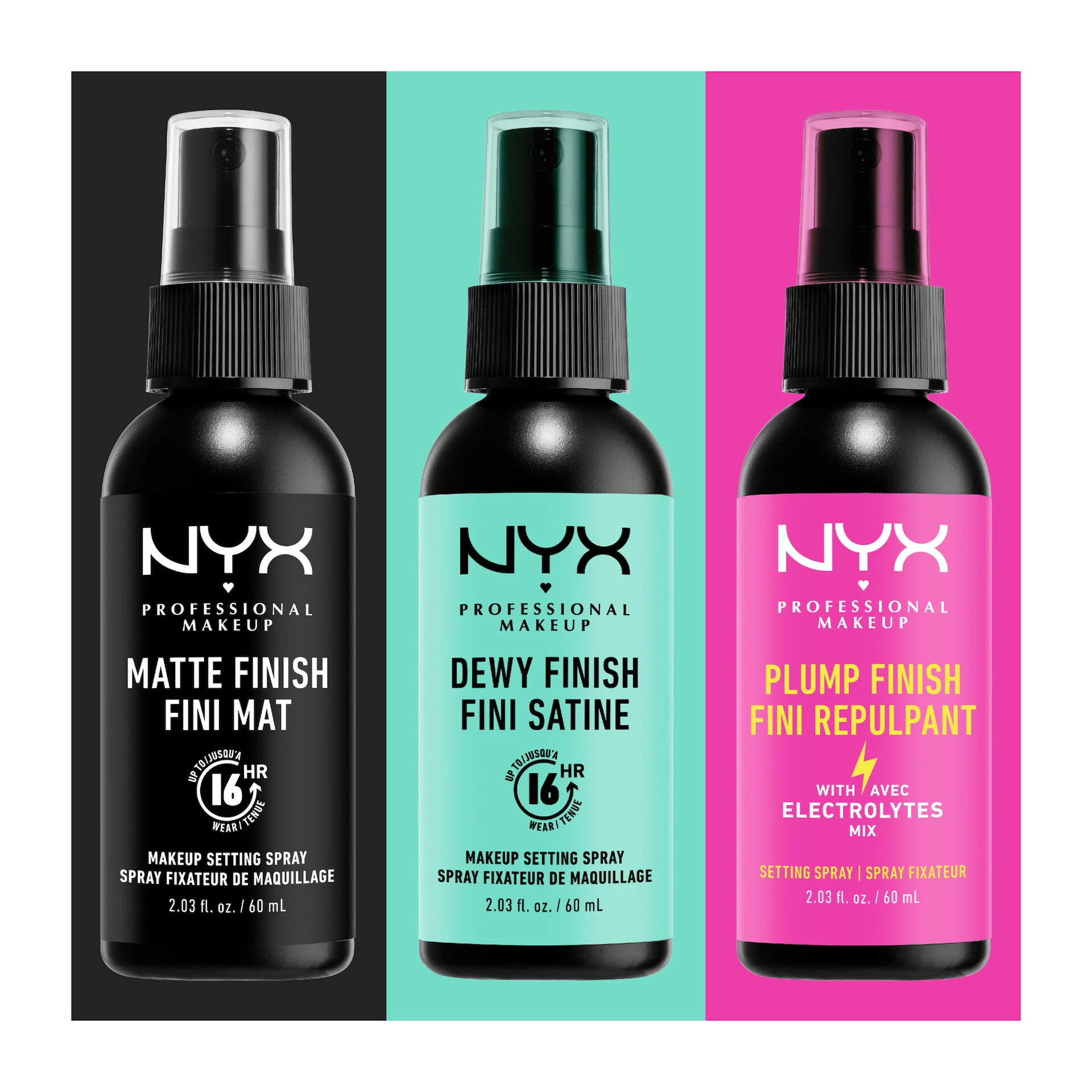 Matt hatású sminkfixáló spray 60 ml - NYX Professional Makeup