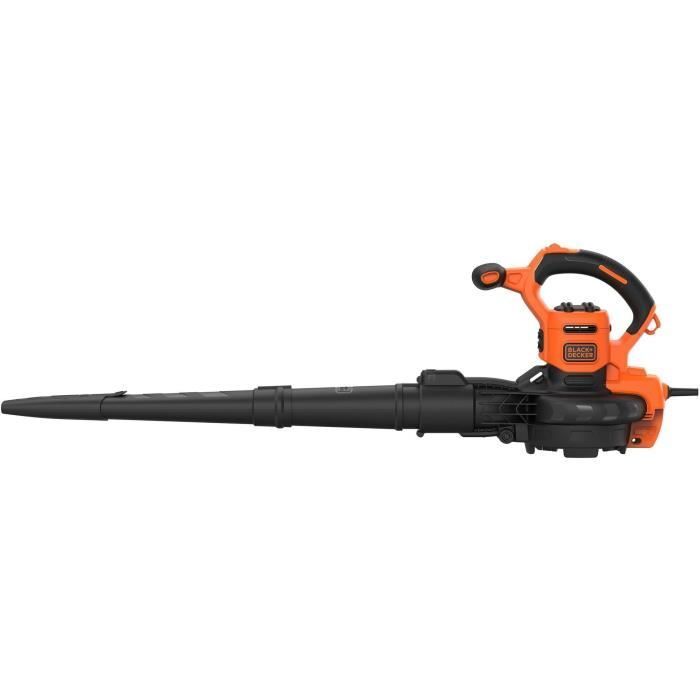 BLACK+DECKER corded vacuum blower shredder - BEBLV300-QS - 3000 W - 72L bag - Twin-tube system