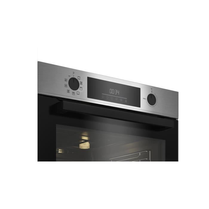 Horno pirolítico empotrable BEKO BBIM11300XMP - Acero inoxidable - Puerta fría - 72 L - Clase energética A+