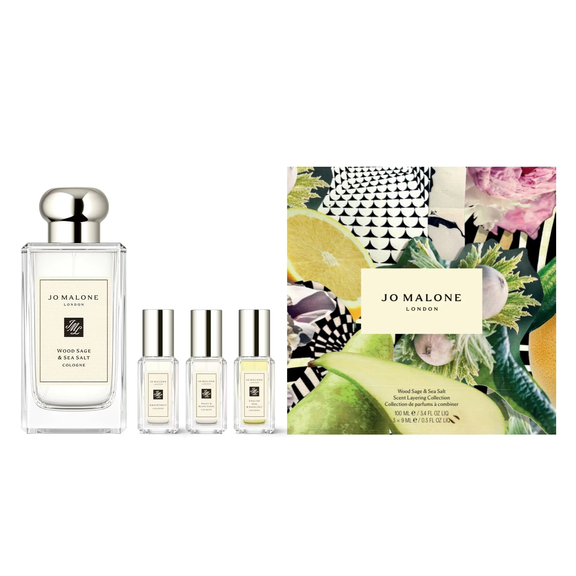 Colonie Wood Sage & Sea Salt Scent Layering Collection Set - Cofanetti profumo unisex, Cofanetto Profumo Donna, Cofanetto Profumo Uomo