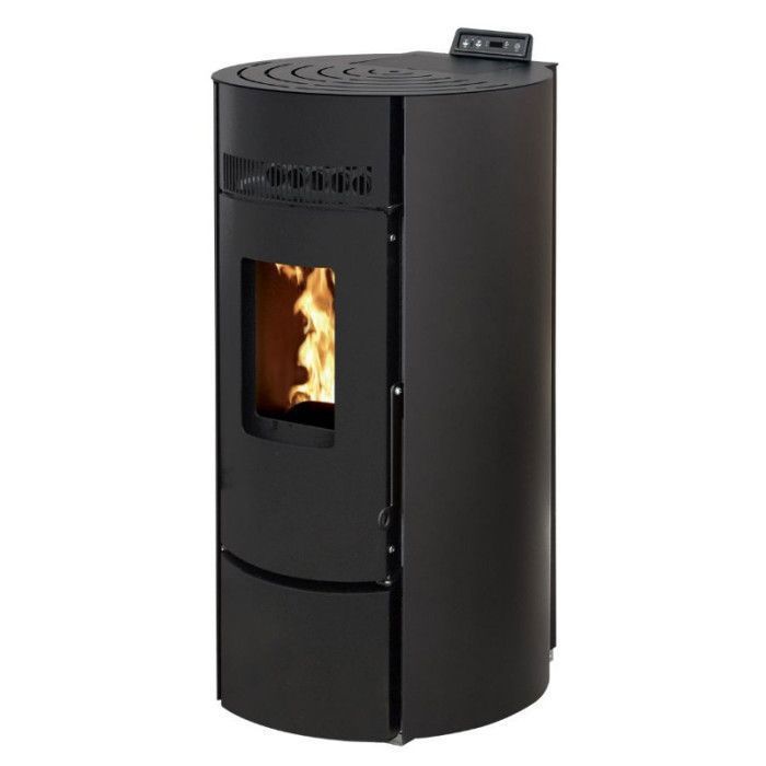 INTERSTOVES LEANDRO 9 Pellet Stove, Airtight, Black