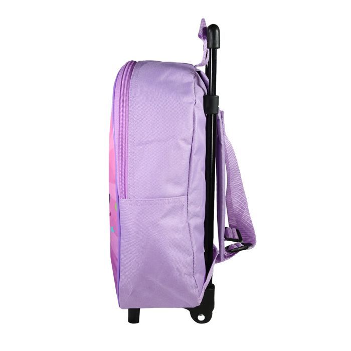 Bagtrotter - Gabby and the Magic House - Rolling School Backpack - Purple - Girl - 1 Zipped Compartment -...