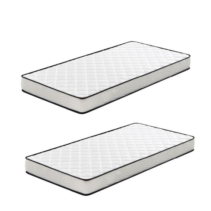 Materasso - IZTOSS - 90x190cm - Memory Foam - Spessore 16cm - Set da 2
