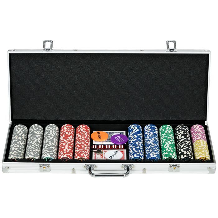 Mallette de Poker SPORTNOW Aluminium 56x23.5x6.5cm Argent