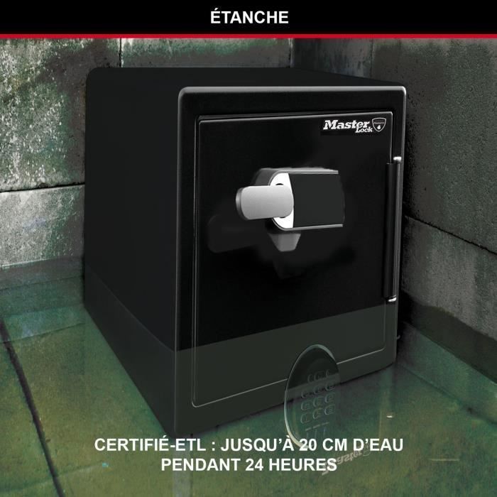 MASTER LOCK Feuer- und wasserfester Tresor (Touchcode + Alarm) 56,5 l