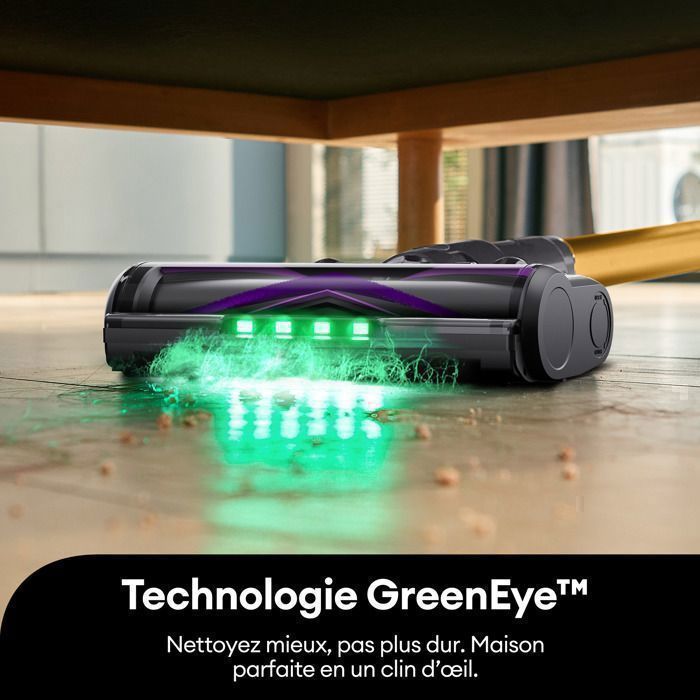 Aspirapolvere senza fili - ULTENIC - U20 - 80kPa - Autonomia 60 minuti - Batteria rimovibile - Tubo pieghevole - Tecnologia Greeneye