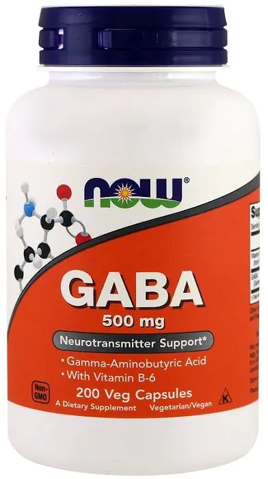 Now Foods Gaba with Vitamin B6 500 mg, Kapułki