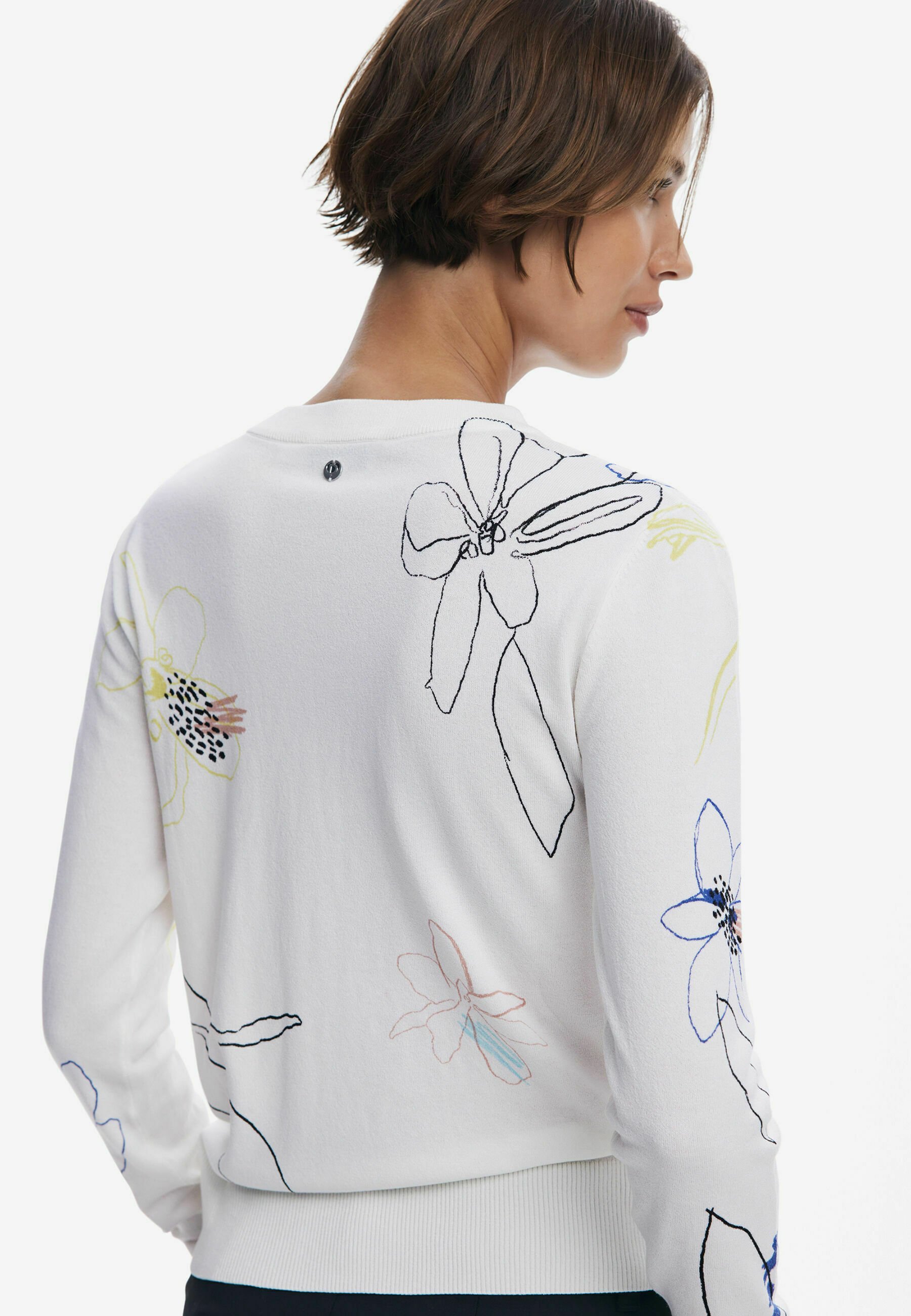 Pulover Desigual - alb