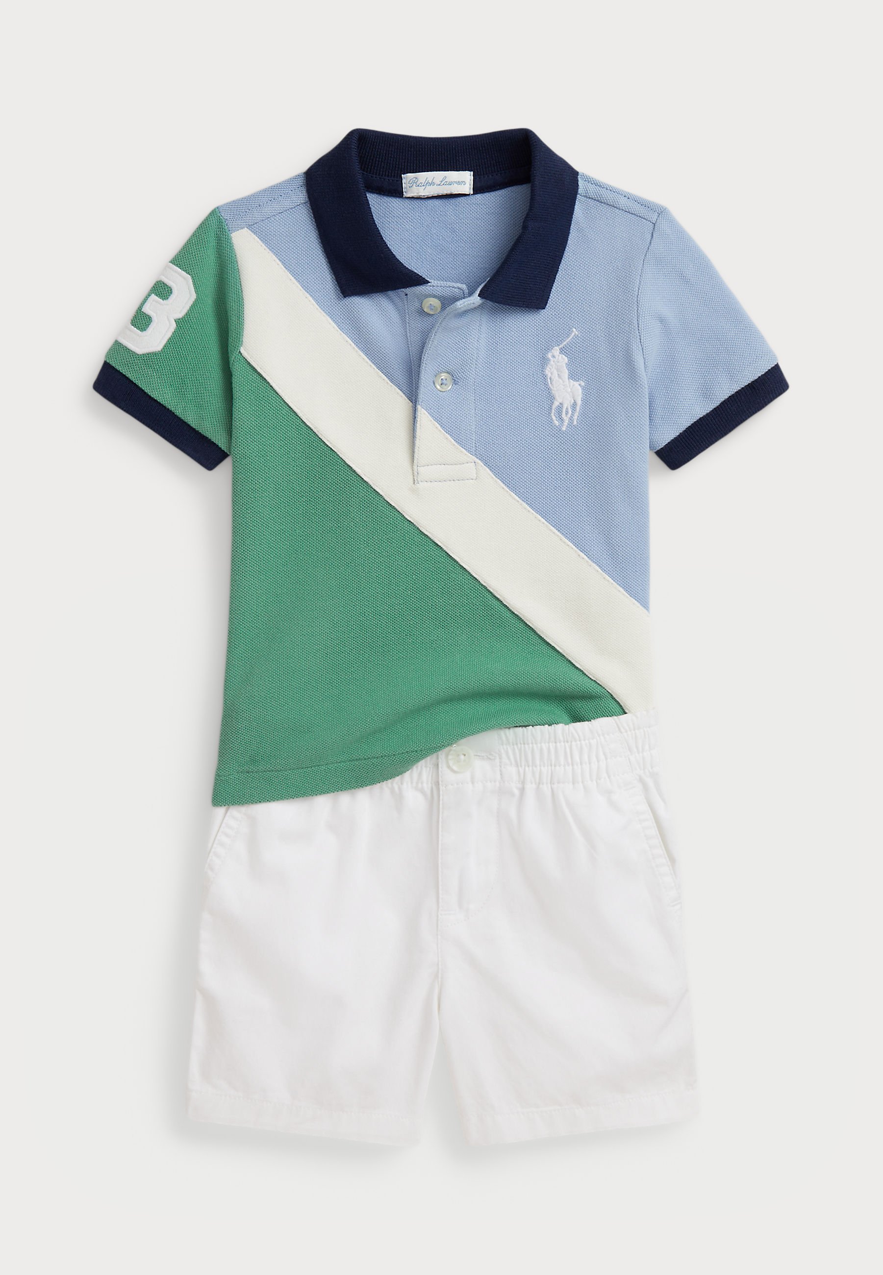 Polo Ralph Lauren BIG PONY COTTON POLO SHIRT & SHORT SET - Shorts - multi-colouredPolo Ralph Lauren