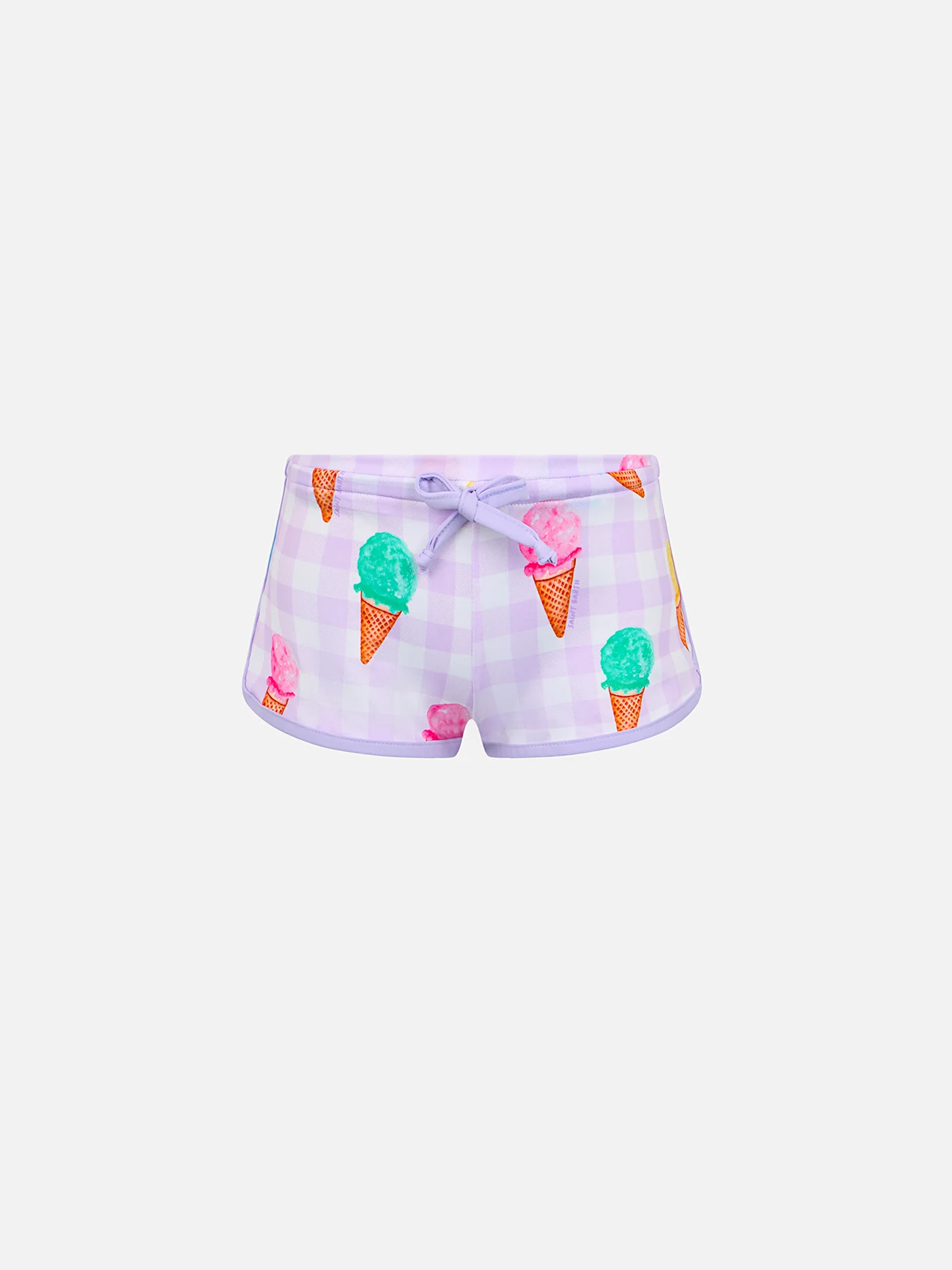Pantaloncini da spiaggia da bambina Coco con stampa gelati
