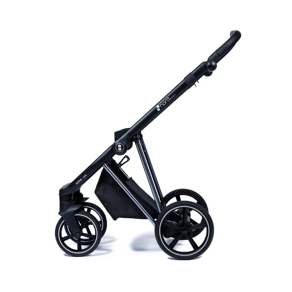 Nordbaby Active Lux kinderwagenset pioenbeige, chromen frame