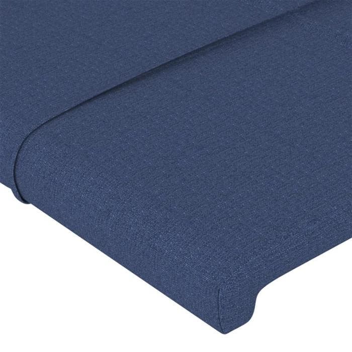 Headboard - vidaXL - Blue - 147x16x78/88 cm - Durable fabric - Adjustable height