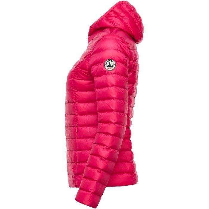 Chaqueta acolchada con capucha Cloe Rose Fuchsia para mujer de JOTT