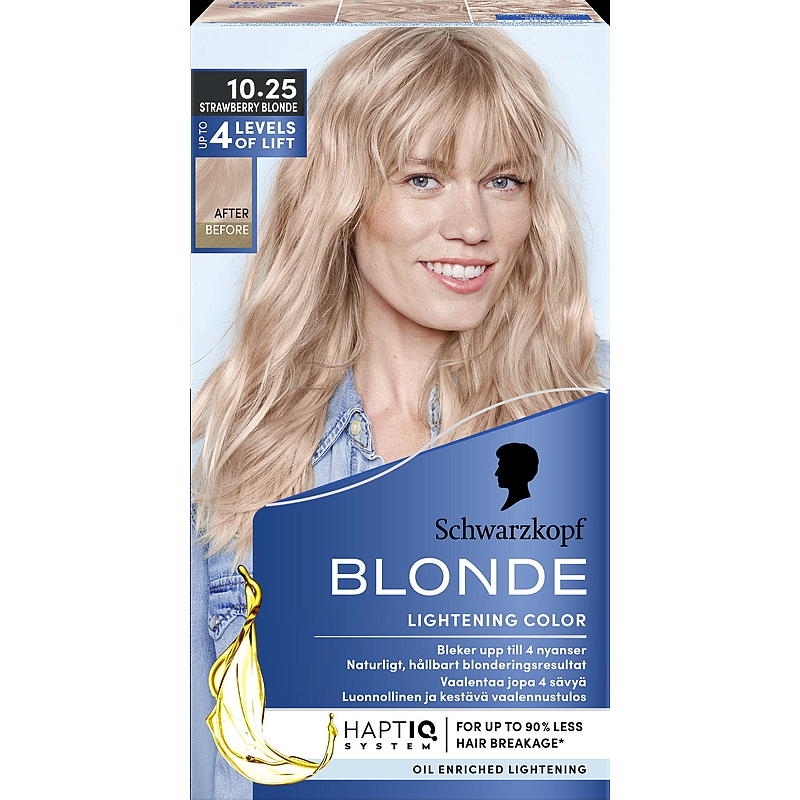 Schwarzkopf hårfarge blond 10.25 jordbær