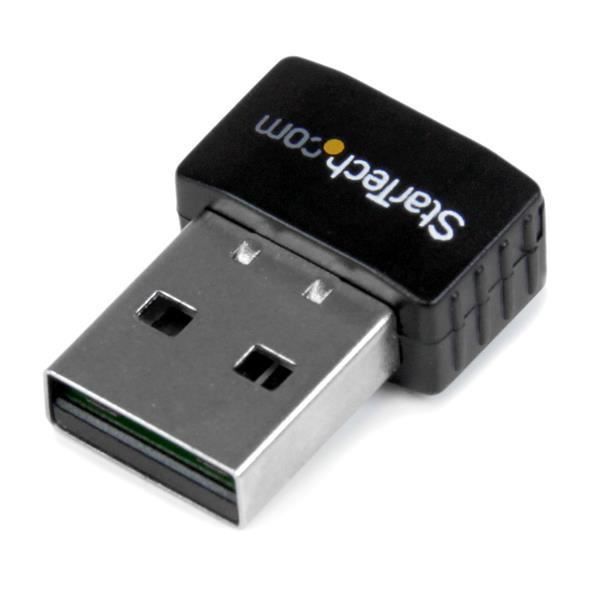STARTECH Mini USB 2.0 draadloze N-netwerkadapter 300 Mb/s en 2,4 GHz - 802.11n wifi USB-dongle - Draadloze N-netwerkkaart - Zwart