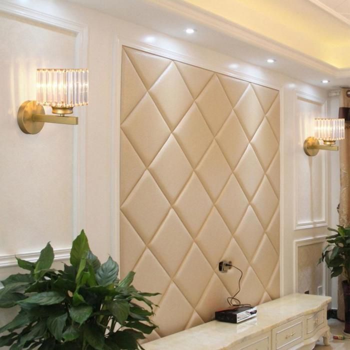 Aplique de pared moderno de cristal WOTTES, lámpara de pared cuadrada de cristal dorado de 15 cm, casquillo E27, 1 unidad para dormitorio, mesita de noche o pasillo.