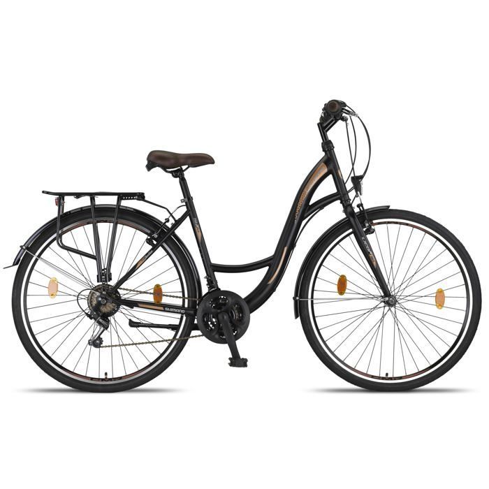 Unicorn Bike Stella Premium City Bike 24, 26 and 28 inch – Dutch bike, Boy [Black, 28]