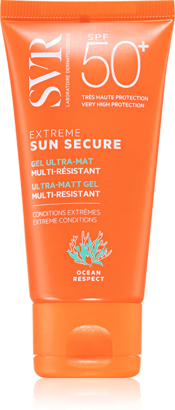 Creme de dia em gel matificante extremo SVR Sun Secure FPS 50+