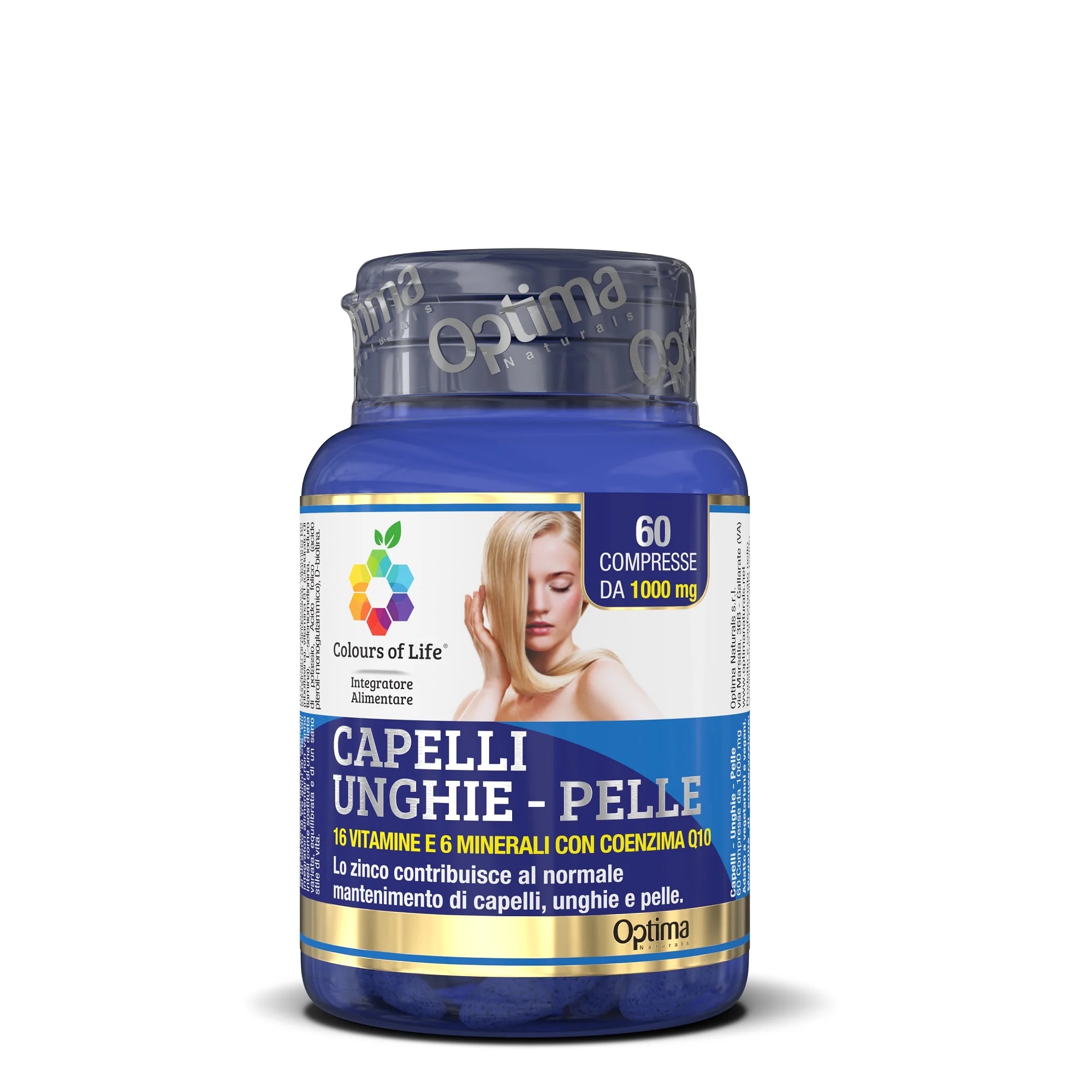 COLOURS OF LIFE Optima Colours of Life Haar Nägel Haut 60 Tabletten mit 16 Vitaminen und 6 Mineralstoffen