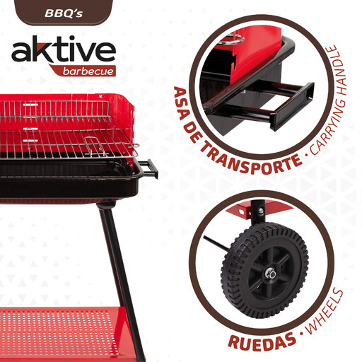 Barbacoa De Carbón Para 6 Personas Aktive