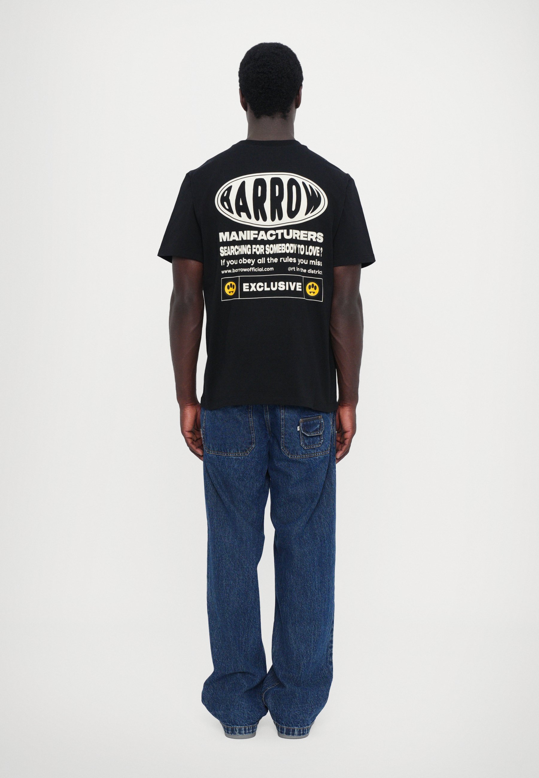 T-shirt unisex Barrow - stampata - nera