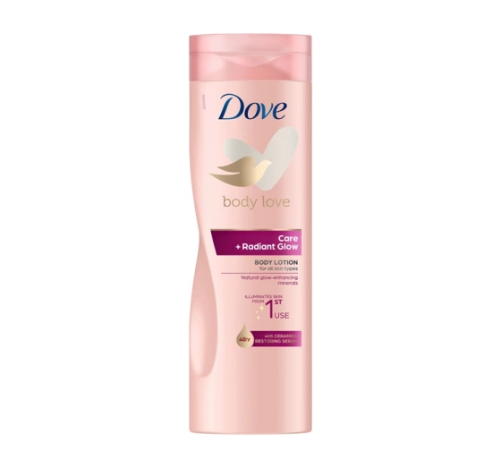Dove Body Love Care   Radiant Glow rozświetlający balsam do ciała 400 ml