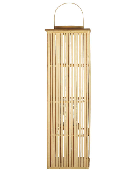 Lampion świecznik bambusowy naturalny  88 cm