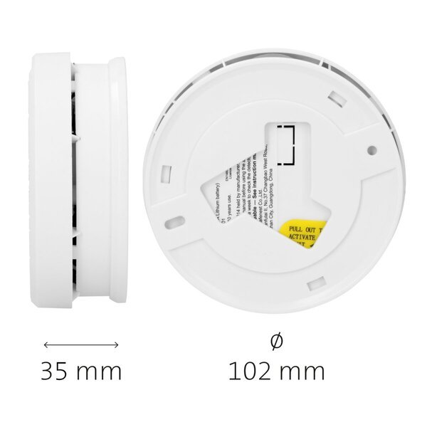 Detektor dima Alecto SA50<br>3,5 cm x Ø10,2 cm