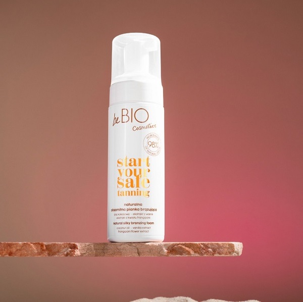 Espuma bronceadora sedosa beBIO - Comienza tu bronceado seguro 150 ml