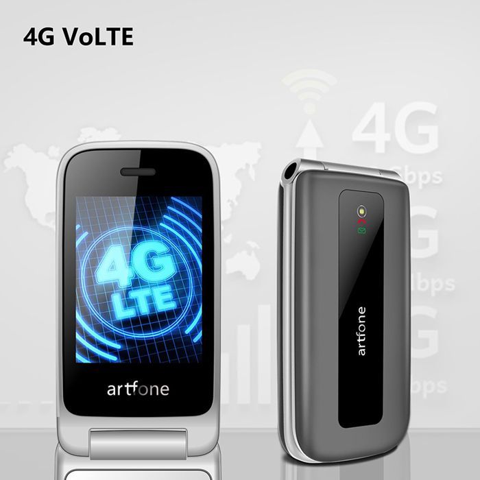 artfone F30 4G Téléphone Portable Senior à Clapet avec Grandes Touches,Bouton SOS,écran de 2.4