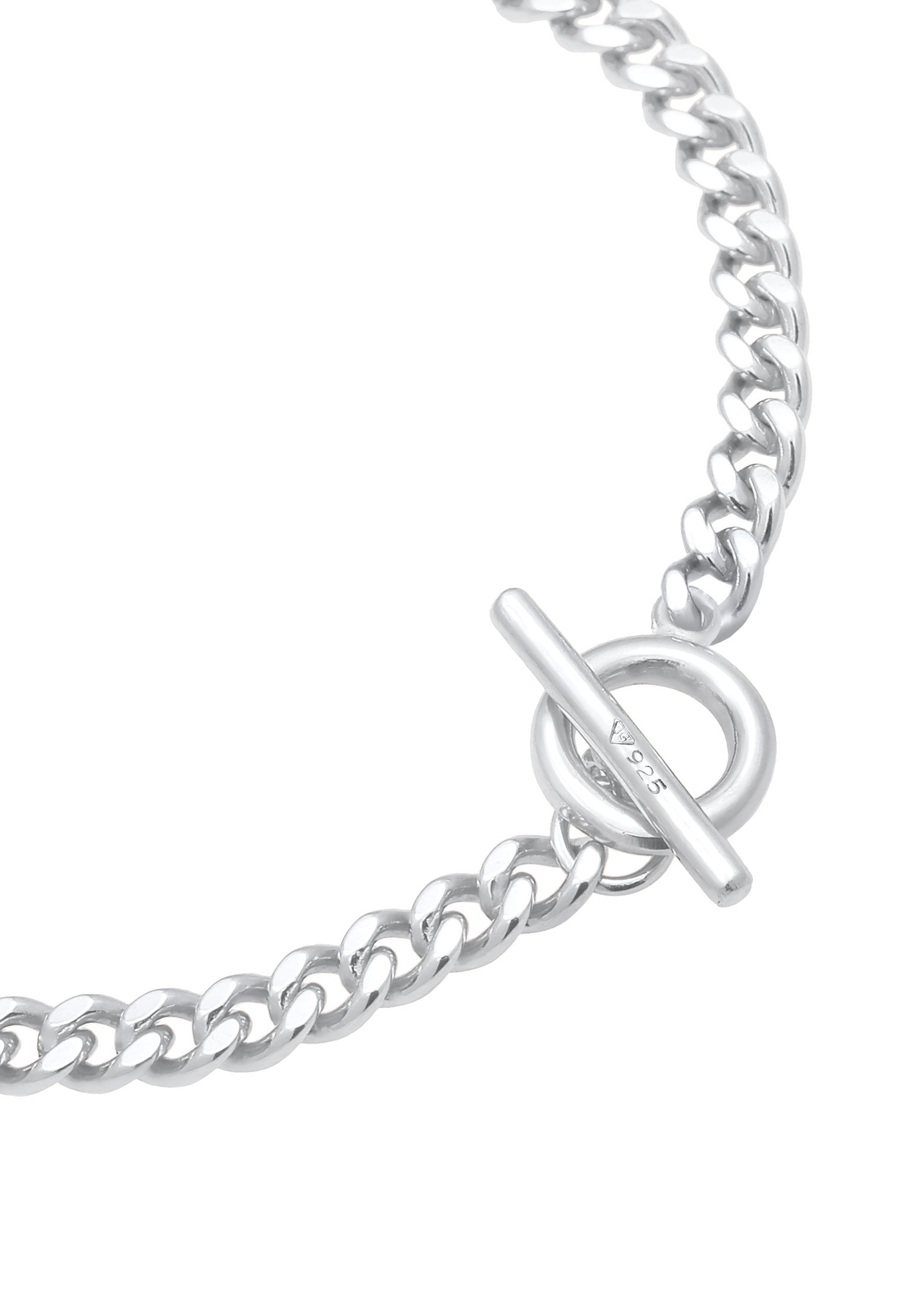 Elli Bracelet Chaîne Basic avec fermeture à barre en argent 925 sterling pour femmes